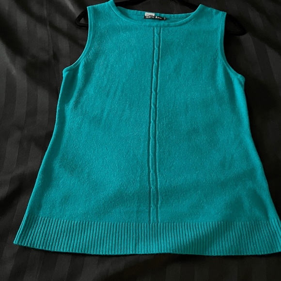 Carol Rose Knit Sleeveless Top. Size L - Picture 2 of 11